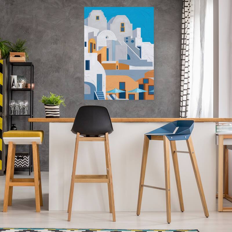 Santorini I By Aviva Miles Canvas Art Print