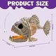 preview thumbnail 4 of 5, Halloween Fish Skeleton with LED Eye