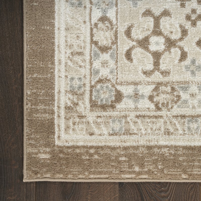 Bazo Distressed Geometric Area Rug By HomeRoots - 144