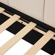 preview thumbnail 6 of 11, Beige Full Size Velvet Platform Bed Daybed with 2 Drawers