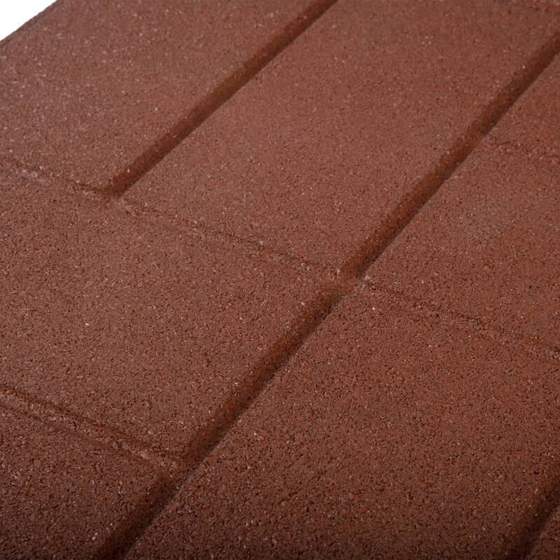 Pure Garden Rubber Deck Tiles 8-Pack - 28SQFT Outdoor Flooring Pavers