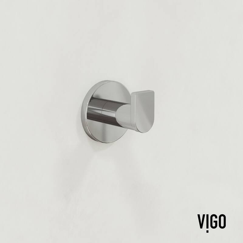 VIGO Arden 4-Piece Bathroom Hardware Accessory Set with 24 in. Towel Bar, Toilet Paper Holder, Hand Towel Holder, Hook