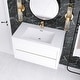 preview thumbnail 68 of 191, Wood Wall-Mounted Bathroom Vanity with Sink and Soft Close Drawers
