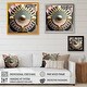 preview thumbnail 4 of 6, Designart "Golden Sphere Geometrics" Modern Abstract Framed Art Print
