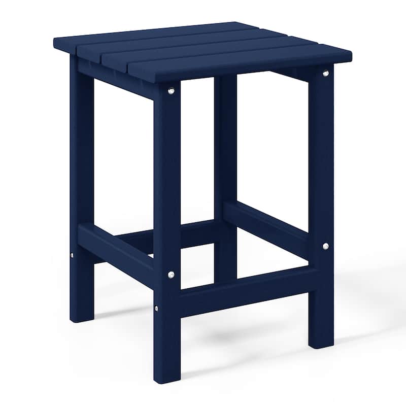 Polytrends Laguna Hdpe All Weather Outdoor Patio Square Side Table