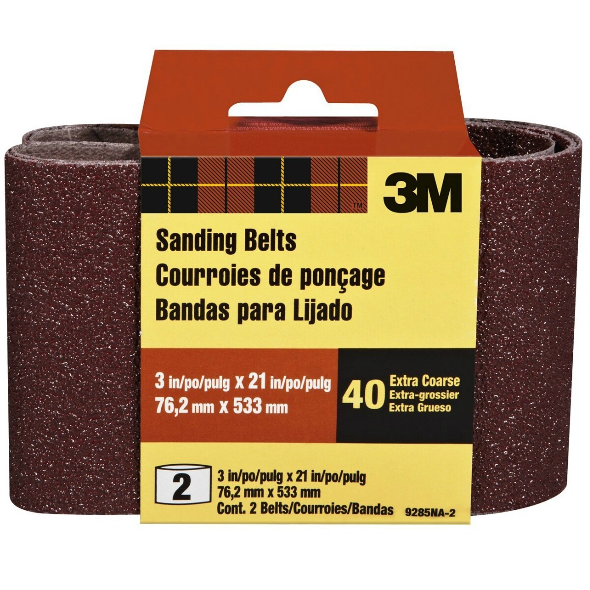 Shop 3m 9285 2 Heavy Duty Resin Bond Power Sanding Belt 3 X 21