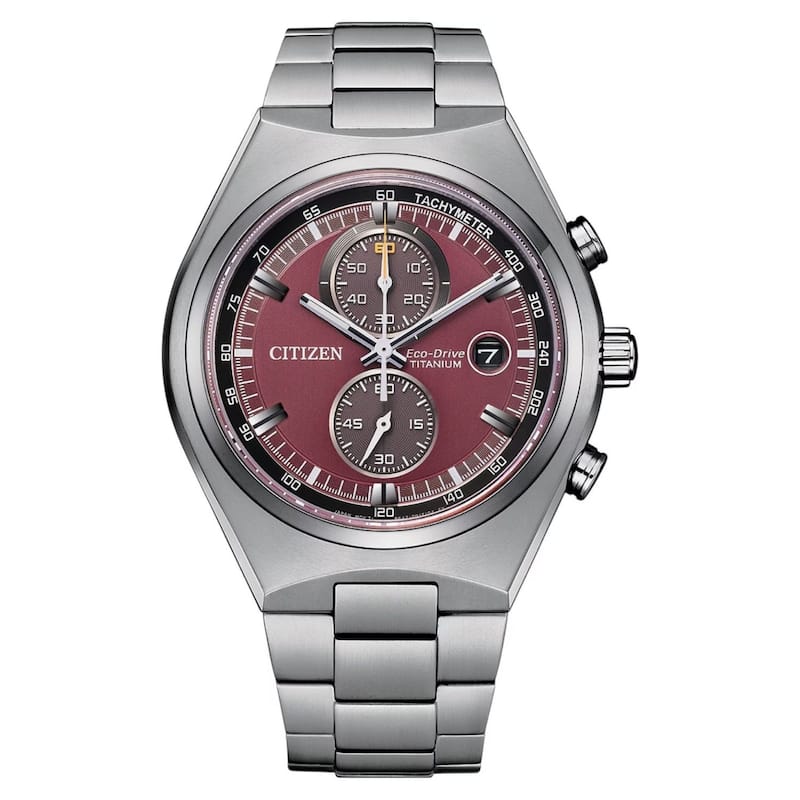 Citizen Men's Titanium Red Dial Watch - CA7090-87X - One Size