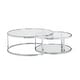 preview thumbnail 4 of 7, Somette 2-in-1 Round Nesting Cocktail Table Set - Cocktail Table - Cocktail Table