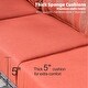 preview thumbnail 13 of 42, OVIOS Outdoor Steel Frame Bench Wicker Stripes Pattern Cushion Loveseat