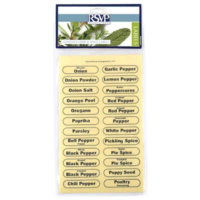 Clear Spice Labels