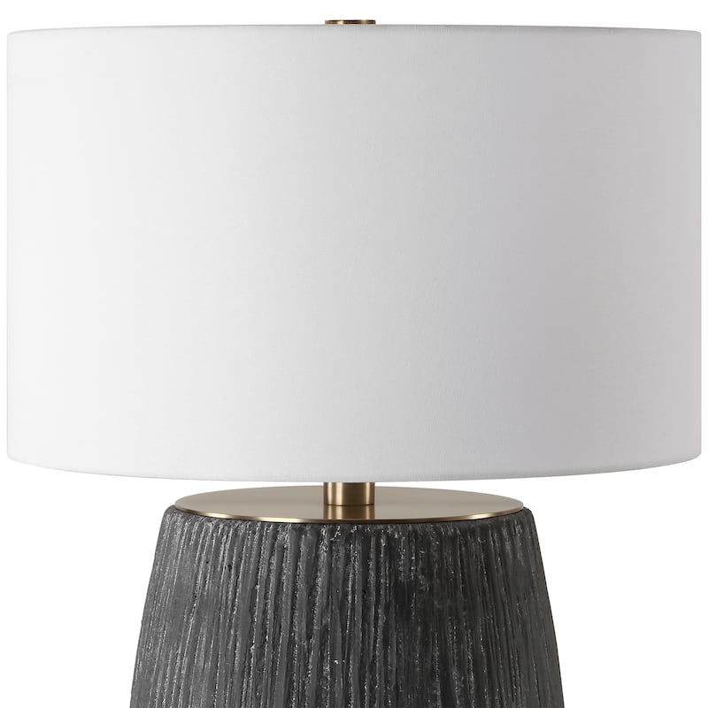 Uttermost Americana Aged Black Table Lamp - 29'' H X 20'' W X 20'' D