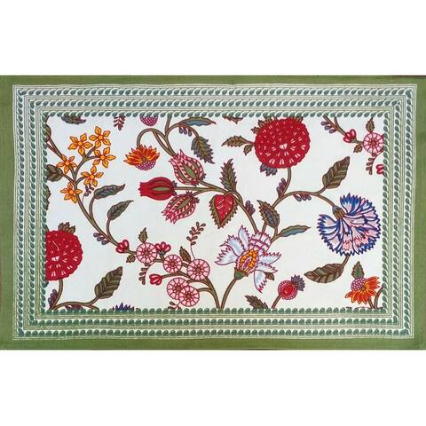 Cotton Floral Berry Print Tablecloth Collection