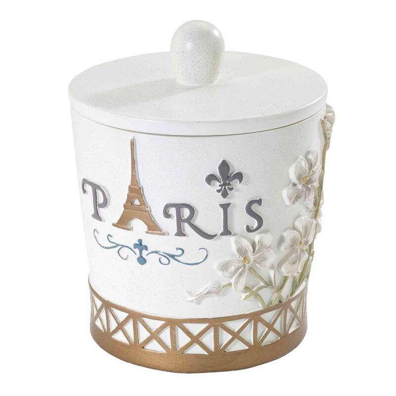 Avanti Linens Paris Botanique Jar - White