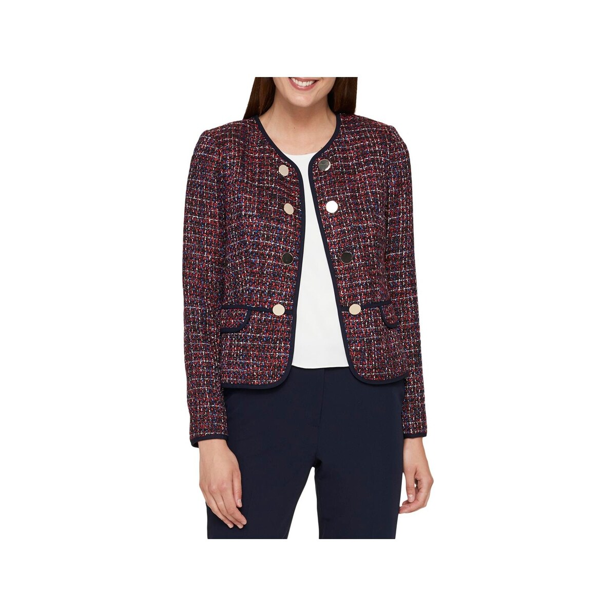 tommy hilfiger tweed blazer