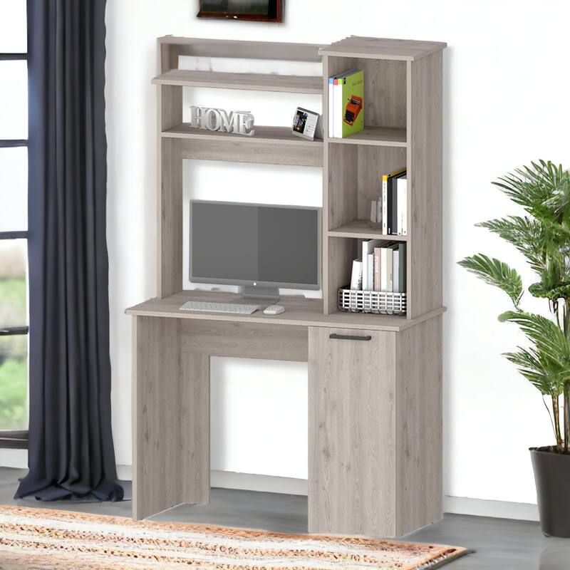 HomeRoots 39" Gray Computer Desk - Grey
