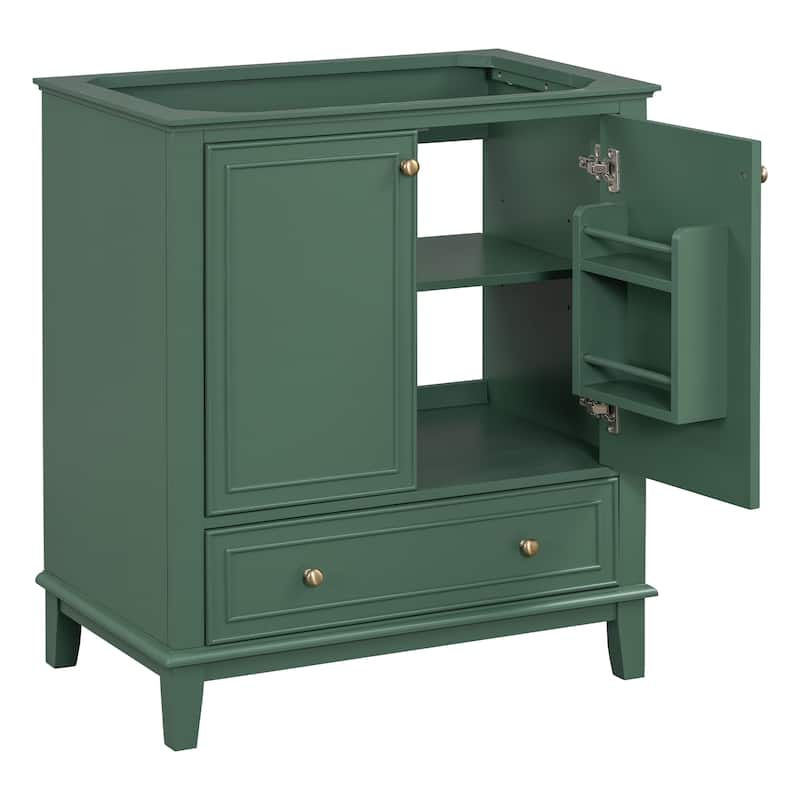 GDFStudio - Avalon 30-Inch Bathroom Vanity Base Cabinet, Multi-functional Cabinet, Solid Wood & MDF Board, Painted Finish