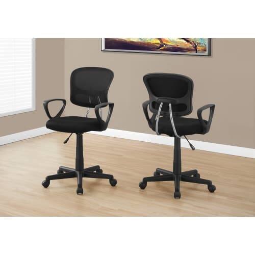 Shop Monarch Specialties I 7260 Mid Back Adjustable Height Nylon Mesh Juvenile Office Chair Black Overstock 19459889