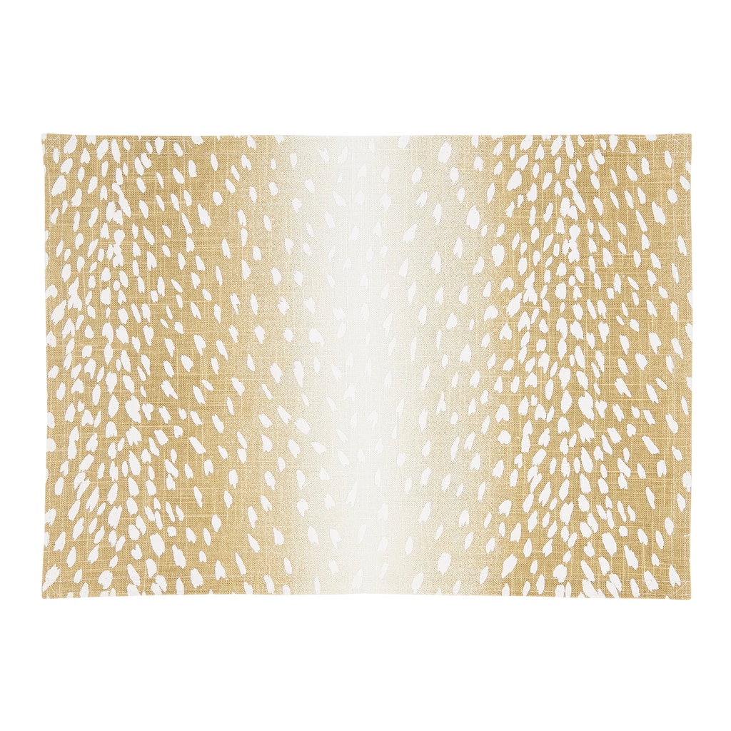 Earthy Antelope Print Placemat (Set of 4) - 14"x20"