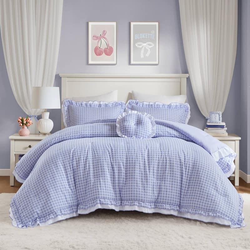 Intelligent Design Rowena Comforter Set - Full - Queen - Blue