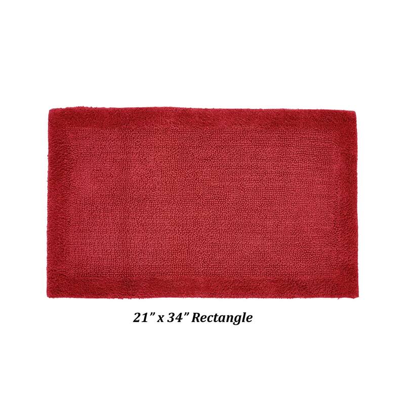 Better Trends Bath Rugs 100% Cotton Tufted Soft & Water Absorbent Bathroom Rug for Shower, Sink Bath Mats Edge Collection