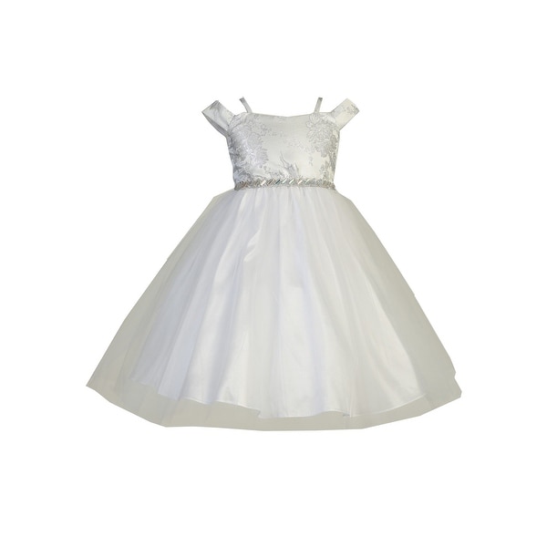 silver junior bridesmaid dresses