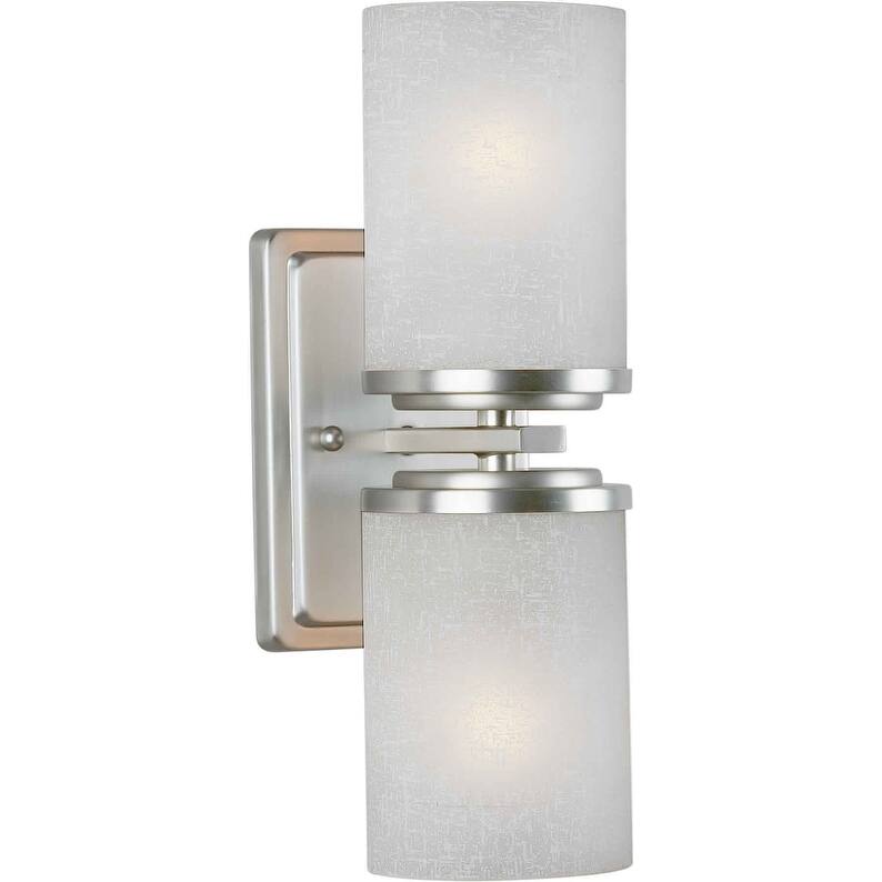 Forte Lighting 4.5Wx13Hx5.5E Indoor Up Lighting Wall Sconce - Brushed Nickel