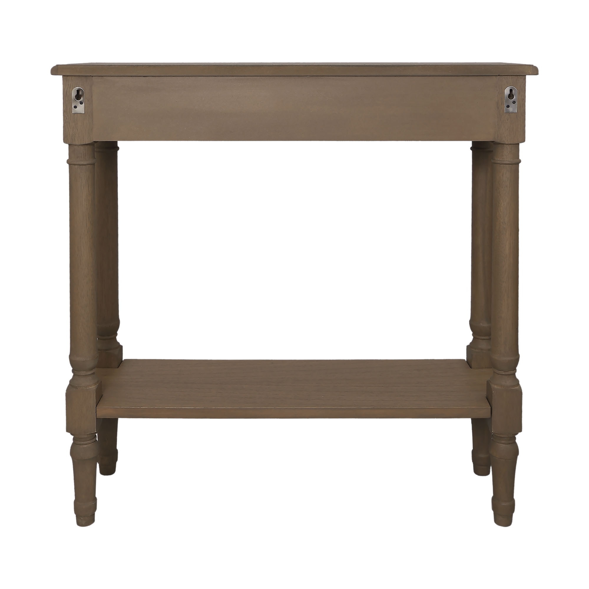 Marisol Narrow Console Table with Drawer & Shelf – Bayur Wood, Black by East at Main