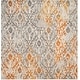 preview thumbnail 16 of 18, SAFAVIEH Madison Janick Distressed Vintage Boho Rug 4'  x  4' - Cream/Orange - Runner/Square