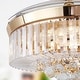 preview thumbnail 41 of 43, Kviflon 48'' Crystal Ceiling Fan with Lights and Remote 6 Speed, 3 Light Change Retractable Blades Chandelier Ceiling Fan