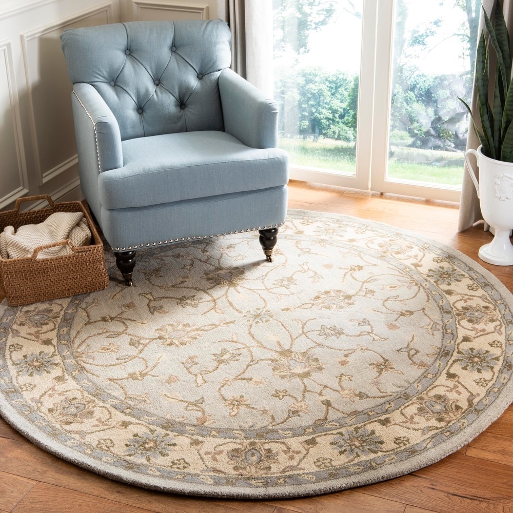SAFAVIEH Handmade Heritage Scrollwork Traditional Oriental Wool Rug