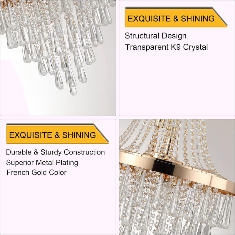 Crystal Chandeliers - Large Contemporary Luxury Ceiling Lighting