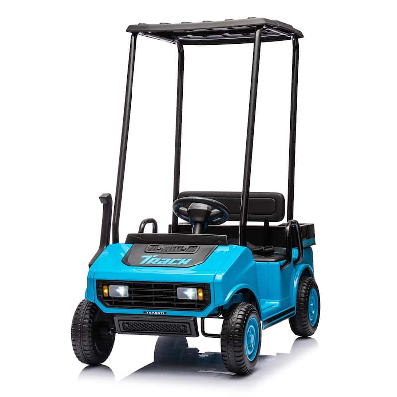 24V Kids Electric Ride-On Car W/ Parent Remote Control & Bluetooth Music - Blue