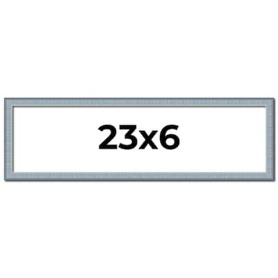 23x6 Frame Rustic Sky Blue Solid Wood Picture Frame | 0.75 Inch