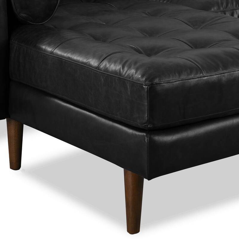 Poly & Bark Napa 104.5" Left Sectional Sofa - Full Grain Genuine Italian Leather