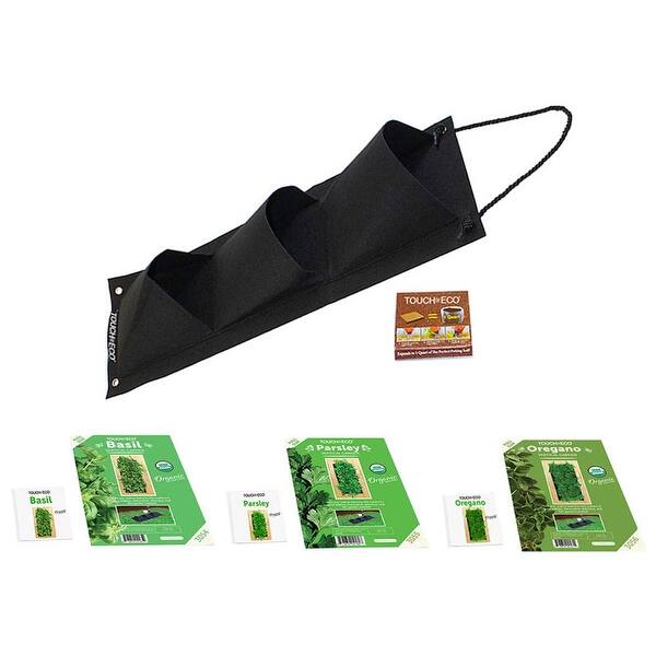 Hanging Herb Garden Seed Kit With Soil Block 3 Options Overstock