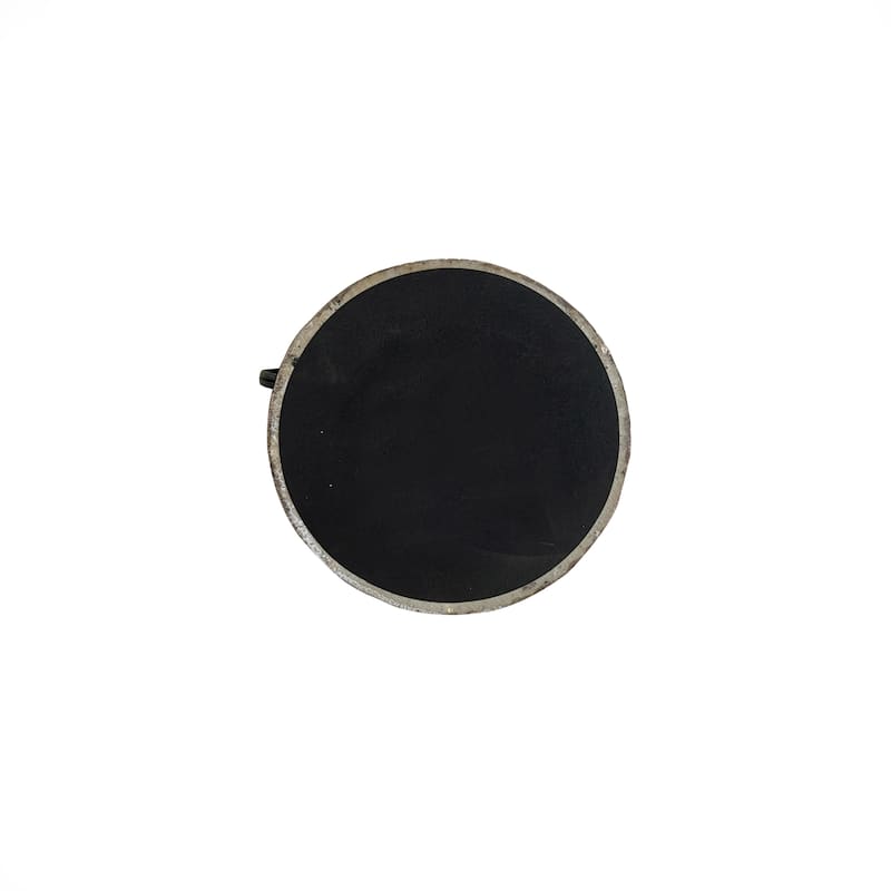 Brown 38 Inch Textured Resin Floor Lamp with Neutral Linen Drum Light