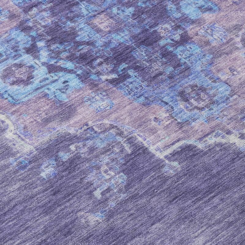 Machine Washable Indoor/ Outdoor Traditional Tabriz Chantille Rug