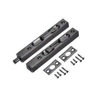 Door Bolt Door Safety Guard Latch Flush Bolt 8-Inch Stainless Steel Door Guard Lever Action Latch Lock Home Hardware I.829206572 - View #6
