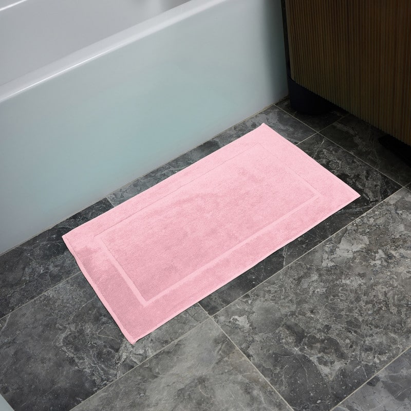 Deluxe 2-Piece 100 Cotton Tubmat Set - Pink