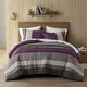 preview thumbnail 12 of 60, Chelsea Square Cascade Reversible Plush Faux Suede Comforter Set Purple - King