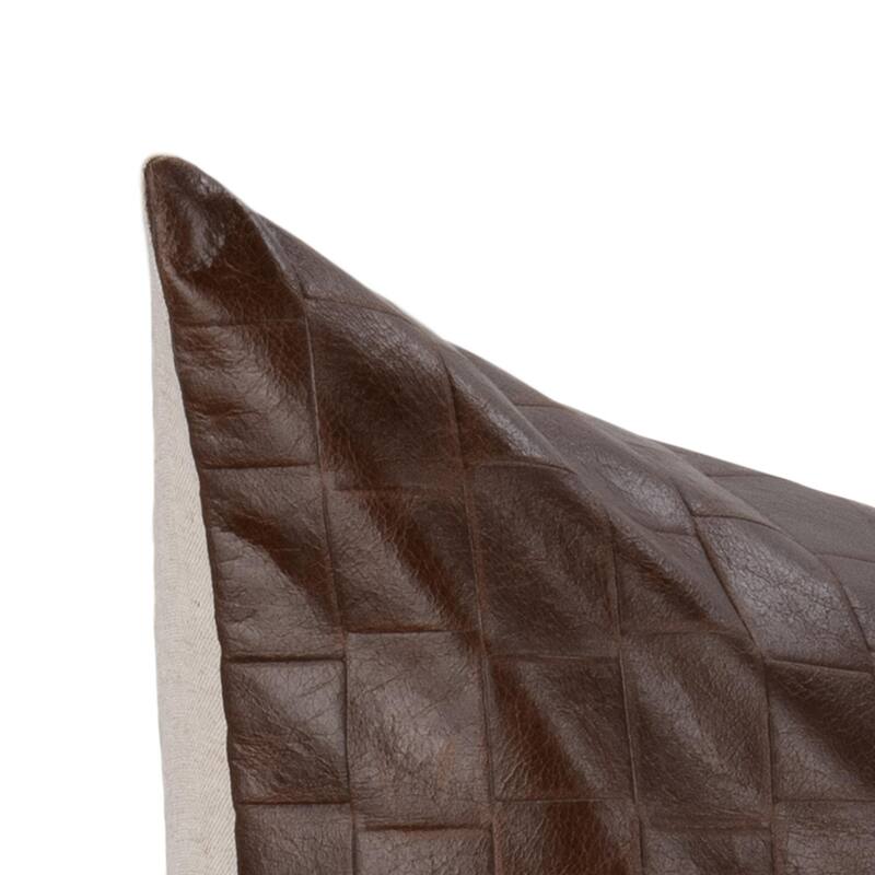 Villa by Classic Home Seston Genuine Leather Throw Pillow