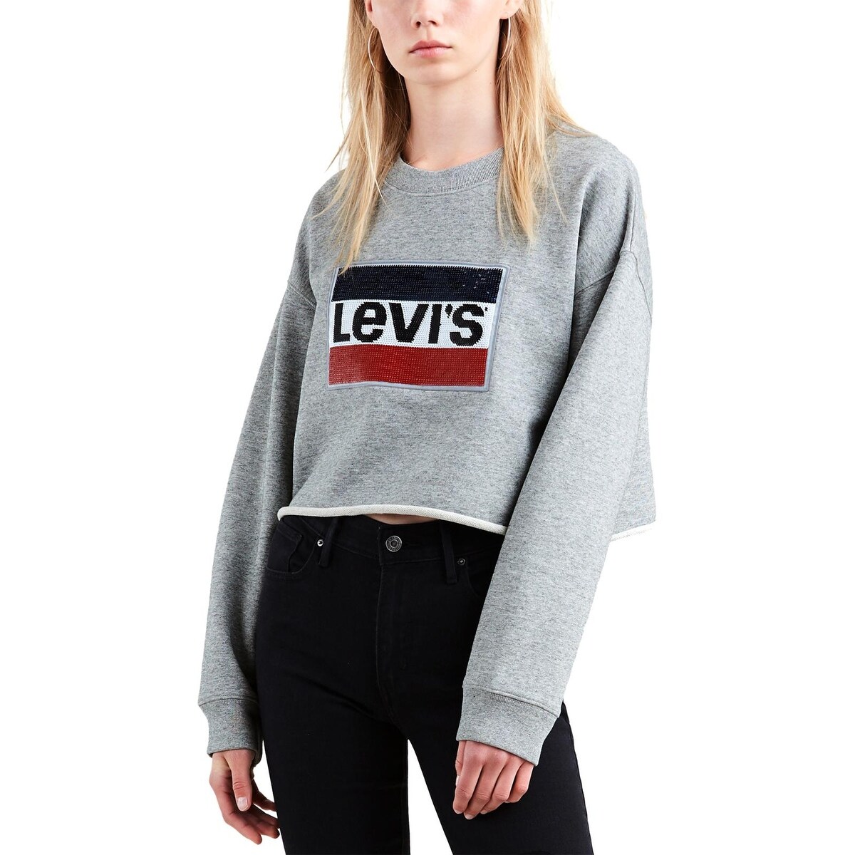 levi's cropped sweatshirt