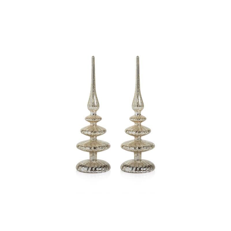 Azenor 11.5" LED Tabletop Finials, Set of 2