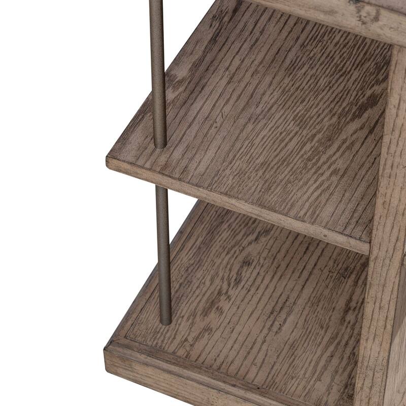 City Scape Burnished Beige End Table