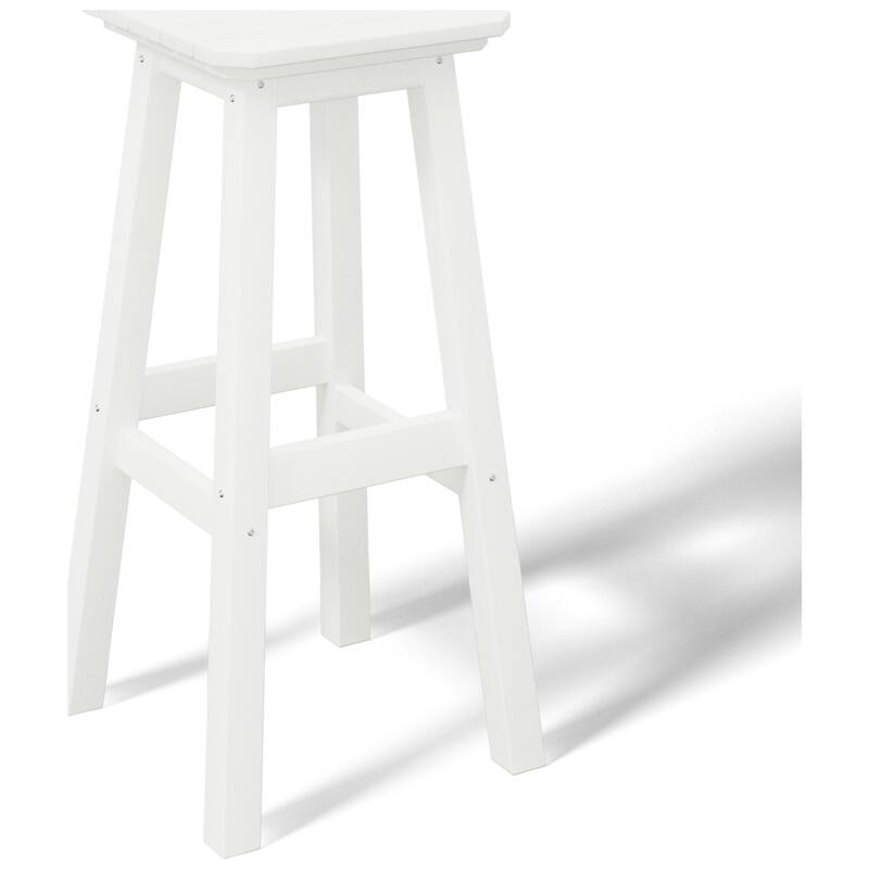 Laguna Hdpe All Weather Outdoor Patio 29" Square Bar Stool