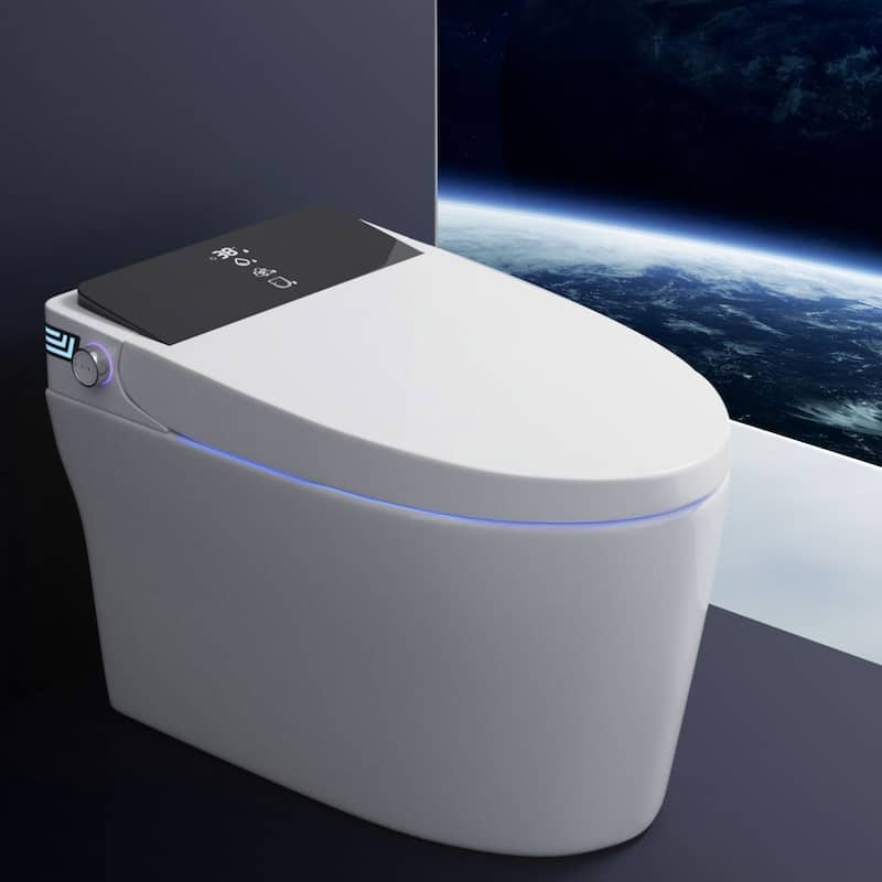 Smart Ceramic Toilet: Heated Seat , Hot Air Drying And Multiple Wash Modes for Ultimate Comfort