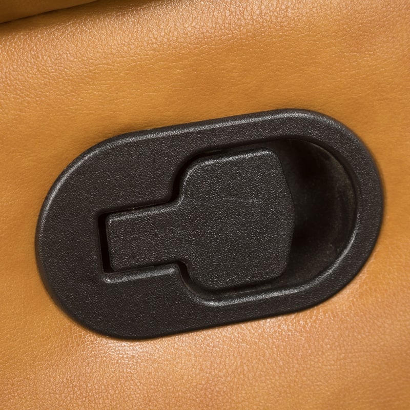 Ginger Faux Leather Push-back Recliner Accent Chair