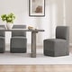 preview thumbnail 71 of 89, Spruce & Spring Charlotte Upholstered Dining Chairs with Casters Set of 2 Set of 2 - Grey & Retro Grey