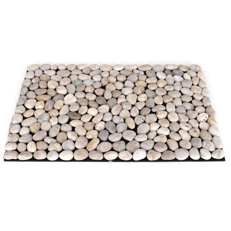 Brook Branch Real Stone Pebble Mat - 19 x 29