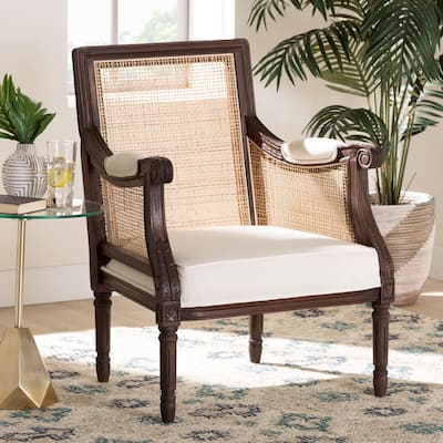 bali & pari Desmond Traditional French Wood Accent Chair